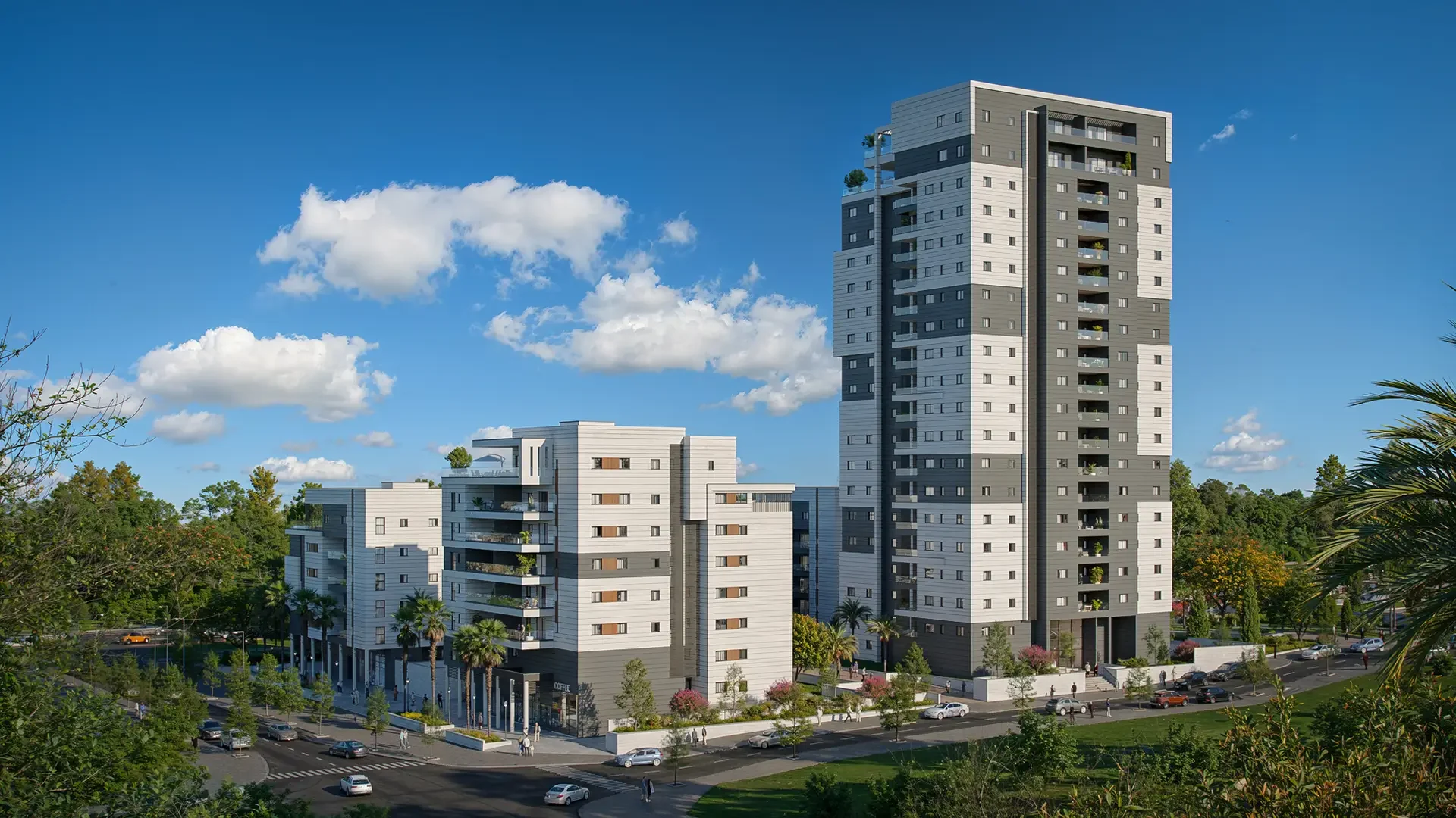 נאות ים — פינות ישיבה ואזורים ירוקים במתחם